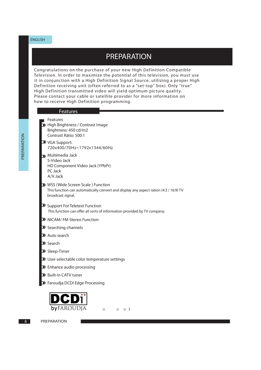 Polaroid FLU-1911SA manual Features, Support For Teletext Function 