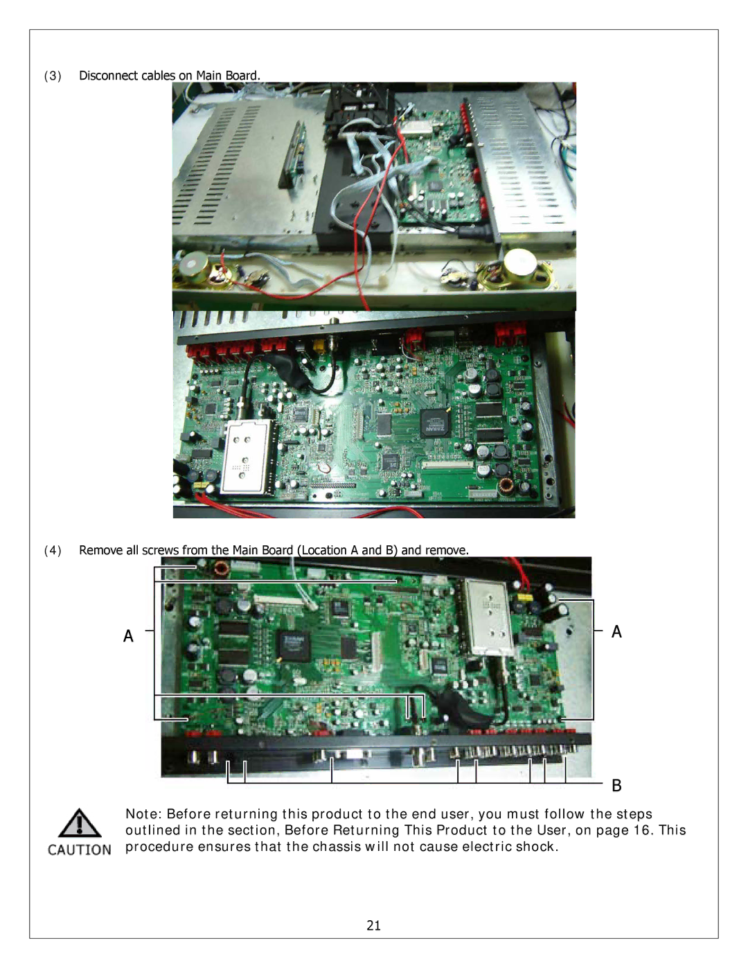 Polaroid FXM-2611C service manual 