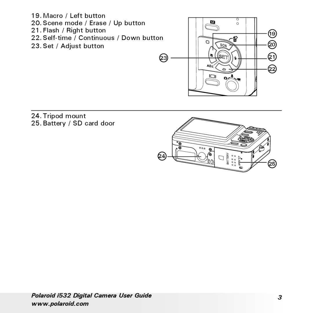 Polaroid manual Polaroid i532 Digital Camera User Guide 