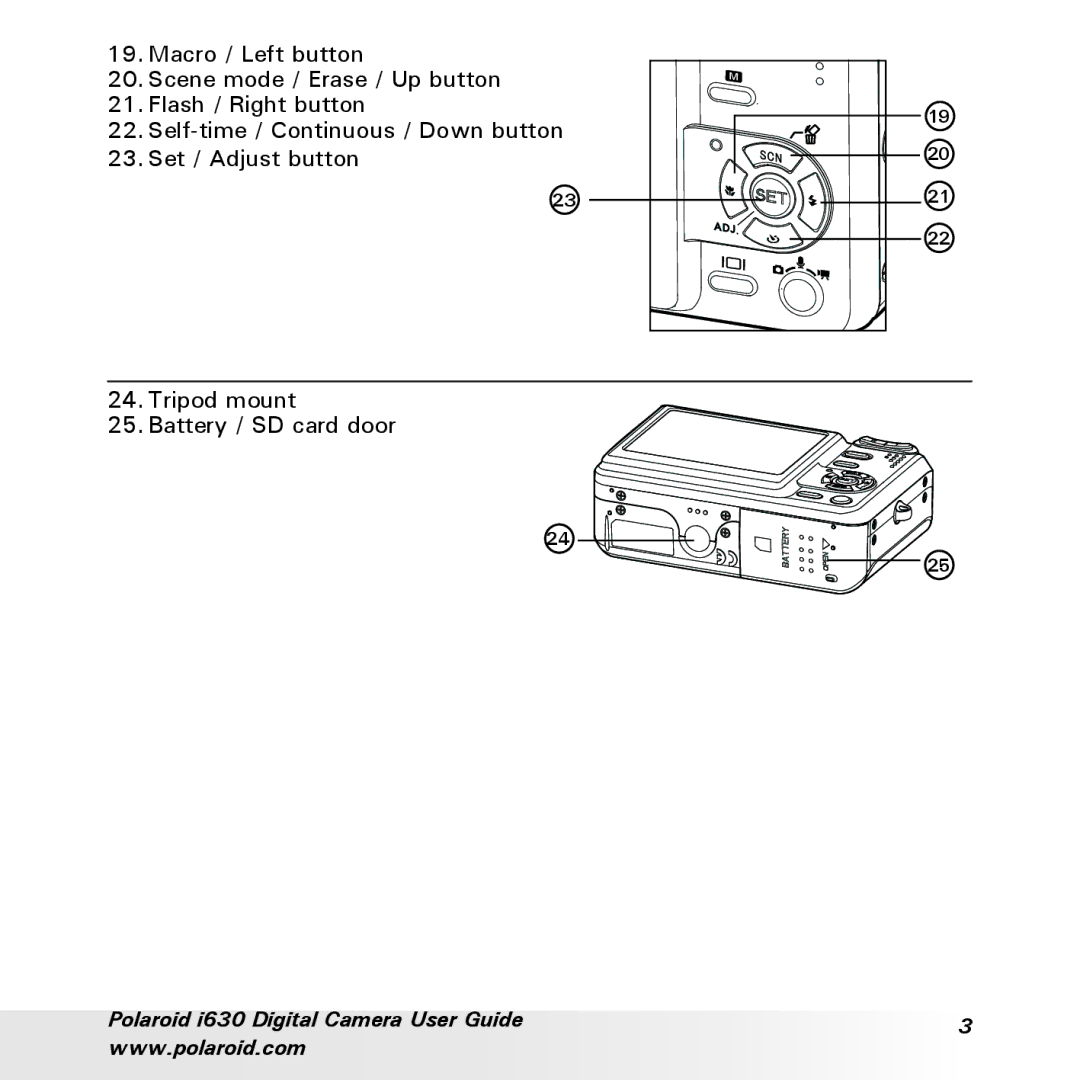 Polaroid manual Polaroid i630 Digital Camera User Guide 