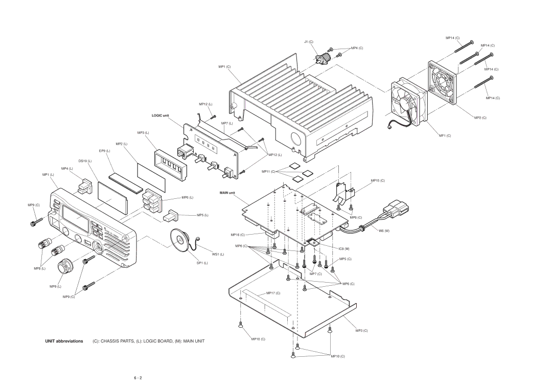 Polaroid IC-V8000 service manual Main unit 