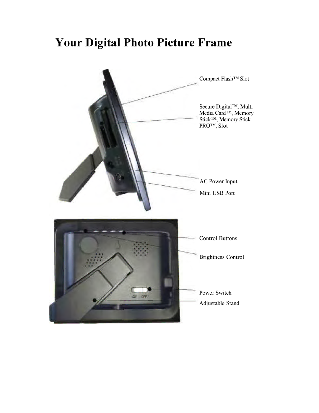 Polaroid IDF-0560 operation manual Your Digital Photo Picture Frame 