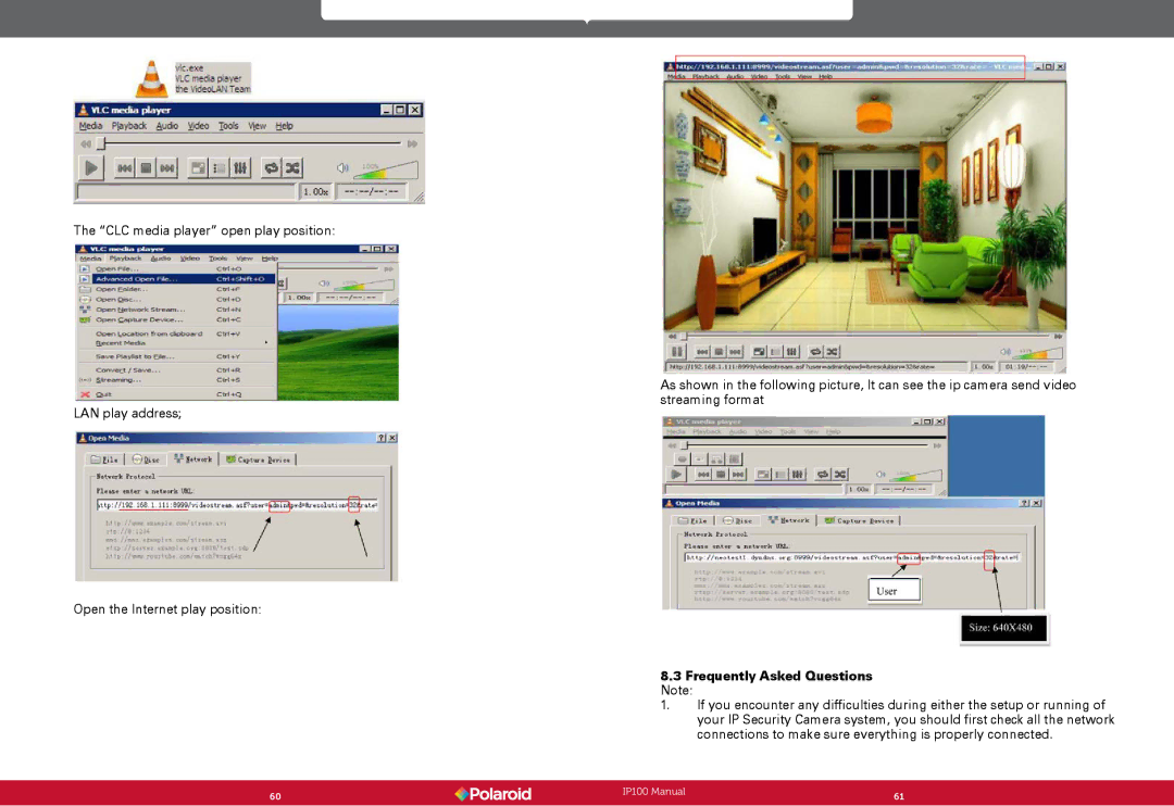 Polaroid IP100 user manual Frequently Asked Questions 