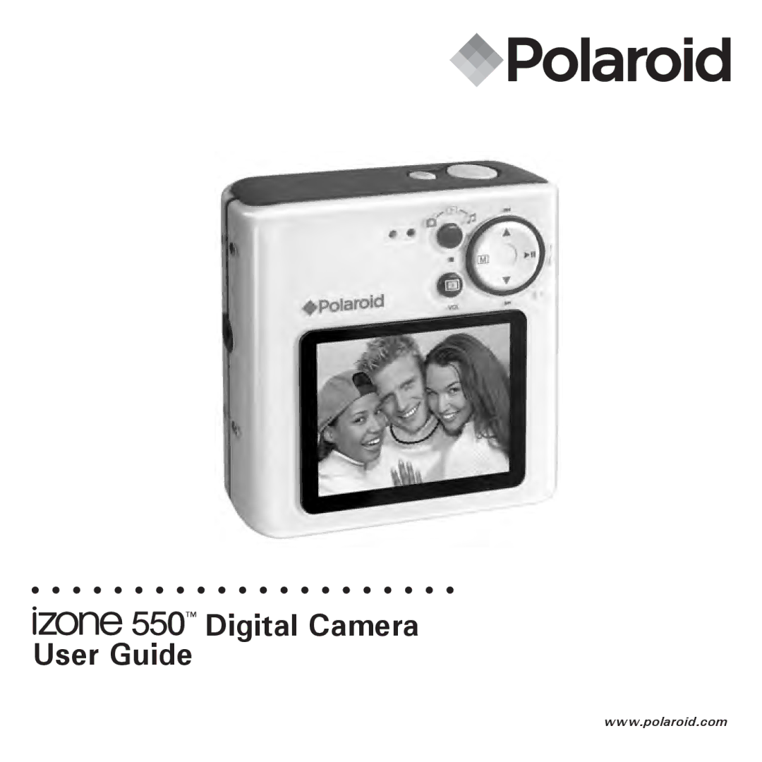 Polaroid izone550 manual User Guide Digital Camera 