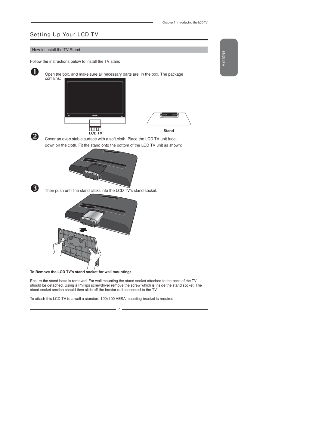 Polaroid LCD TV with Digital Tuner manual Setting Up Your LCD TV, Lcd Tv 