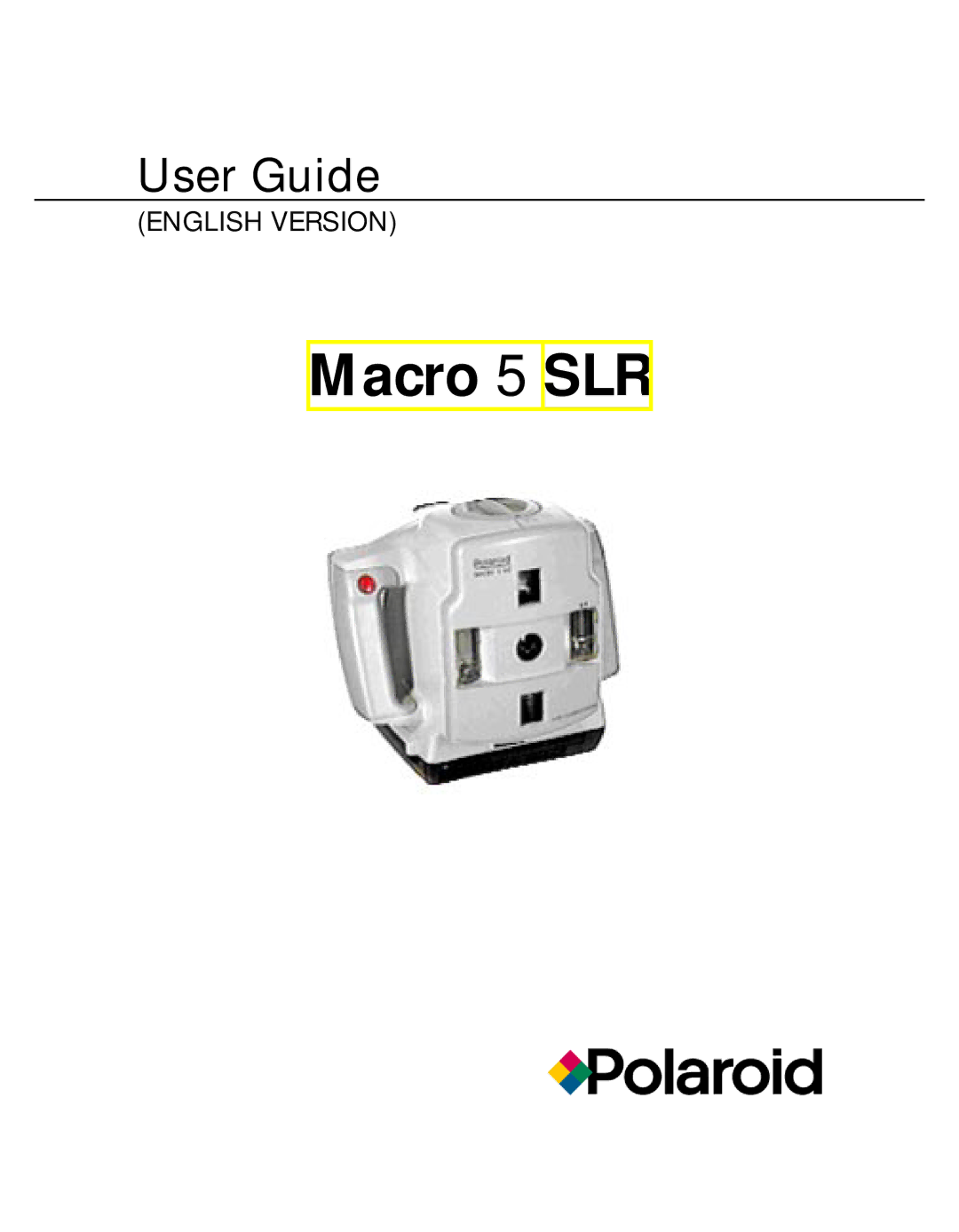 Polaroid Macro 5 SLR manual 