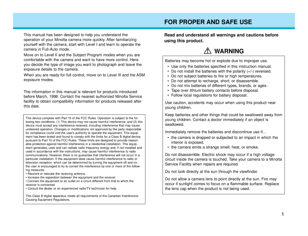 Polaroid MAXXUM HTsi instruction manual For Proper and Safe USE 