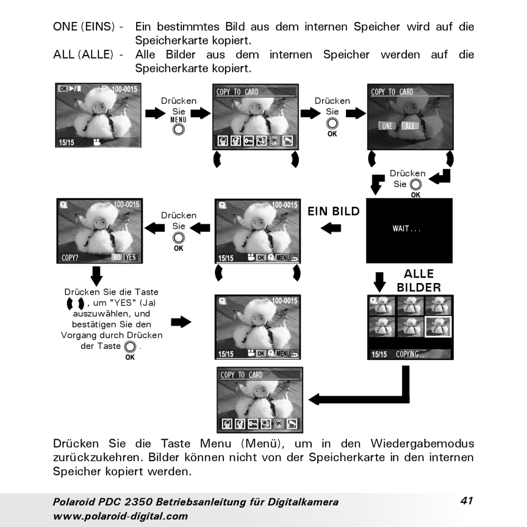 Polaroid PDC 2350 manual EIN Bild 