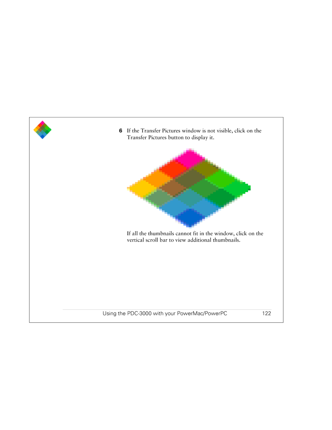 Polaroid PDC 3000 manual Using the PDC-3000 with your PowerMac/PowerPC 122 