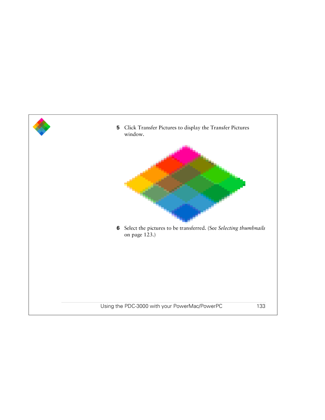 Polaroid PDC 3000 manual Using the PDC-3000 with your PowerMac/PowerPC 133 