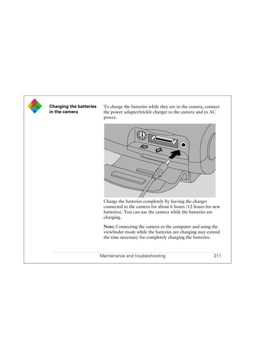 Polaroid PDC 3000 manual Maintenance and troubleshooting 211 