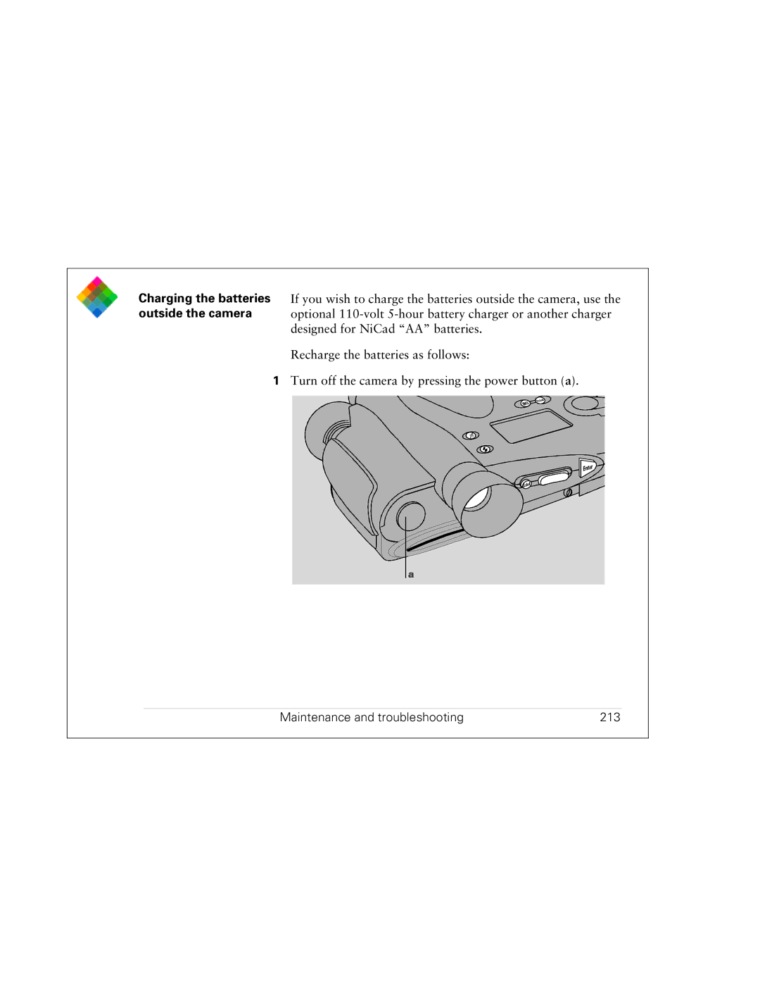 Polaroid PDC 3000 manual Maintenance and troubleshooting 213 