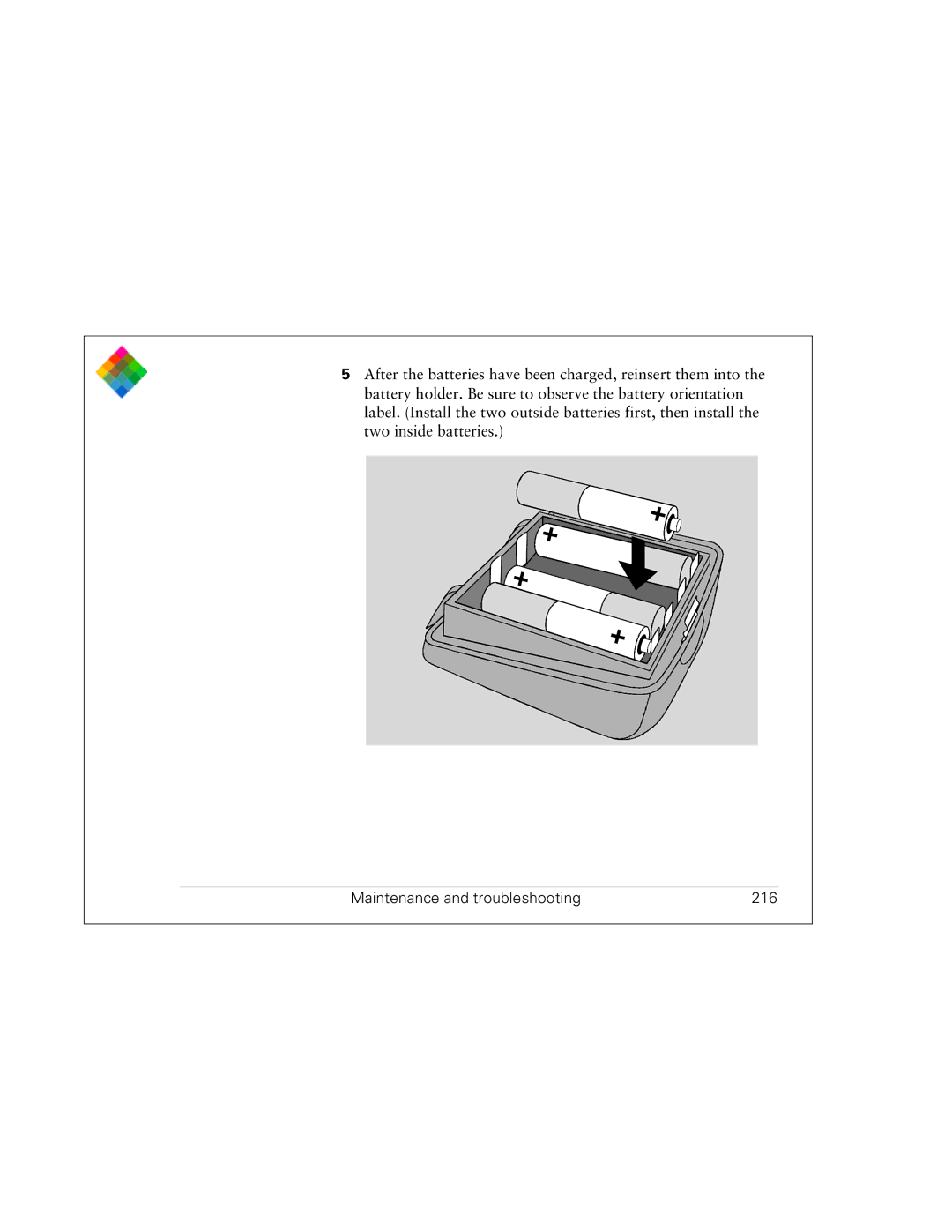 Polaroid PDC 3000 manual Maintenance and troubleshooting 216 