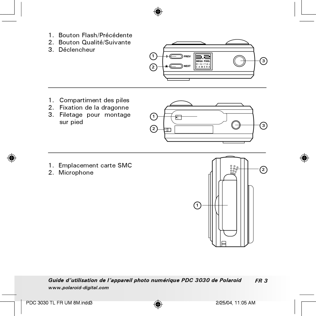 Polaroid manual PDC 3030 TL FR UM 8M.indd3 25/04, 1105 AM 