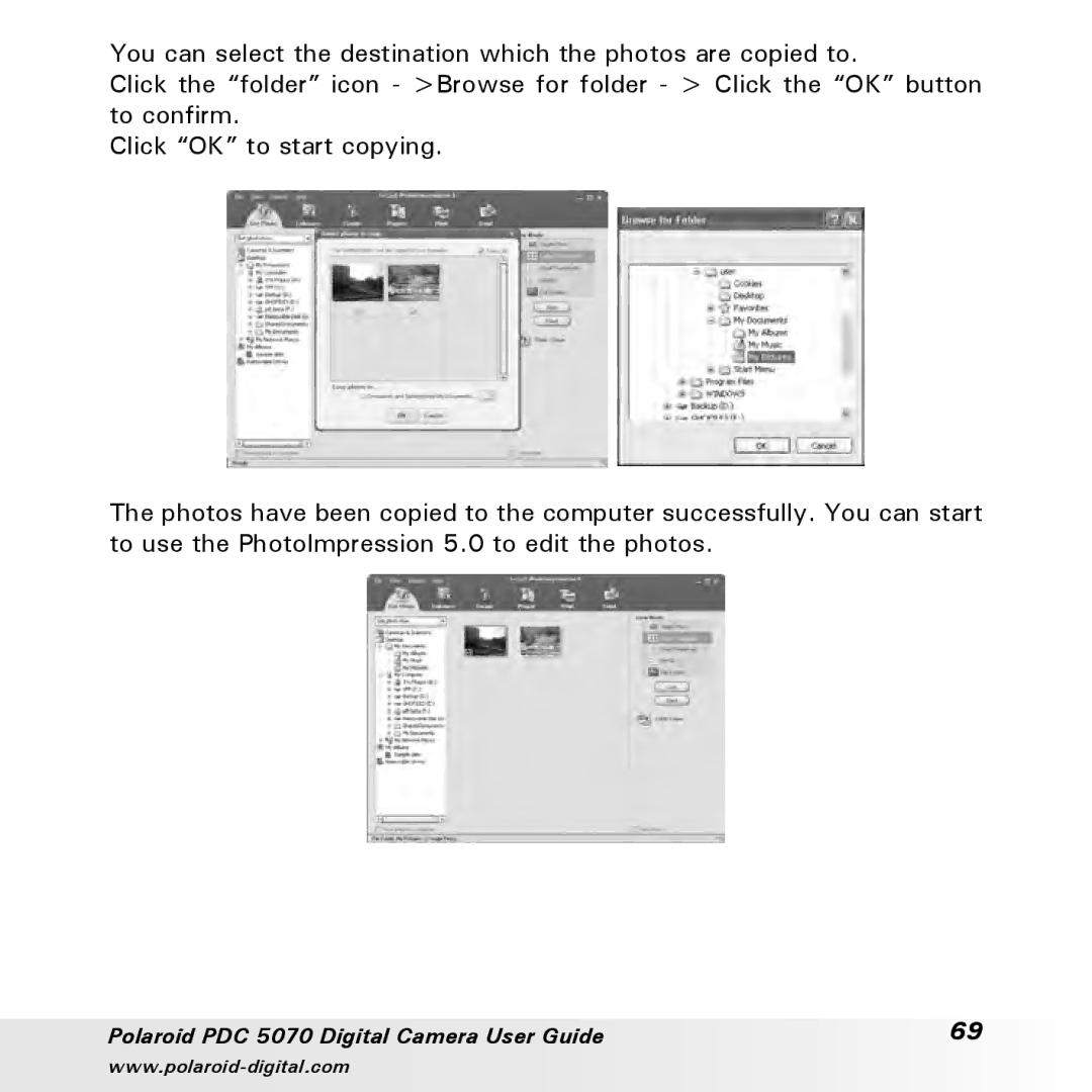 Polaroid manual Polaroid PDC 5070 Digital Camera User Guide 