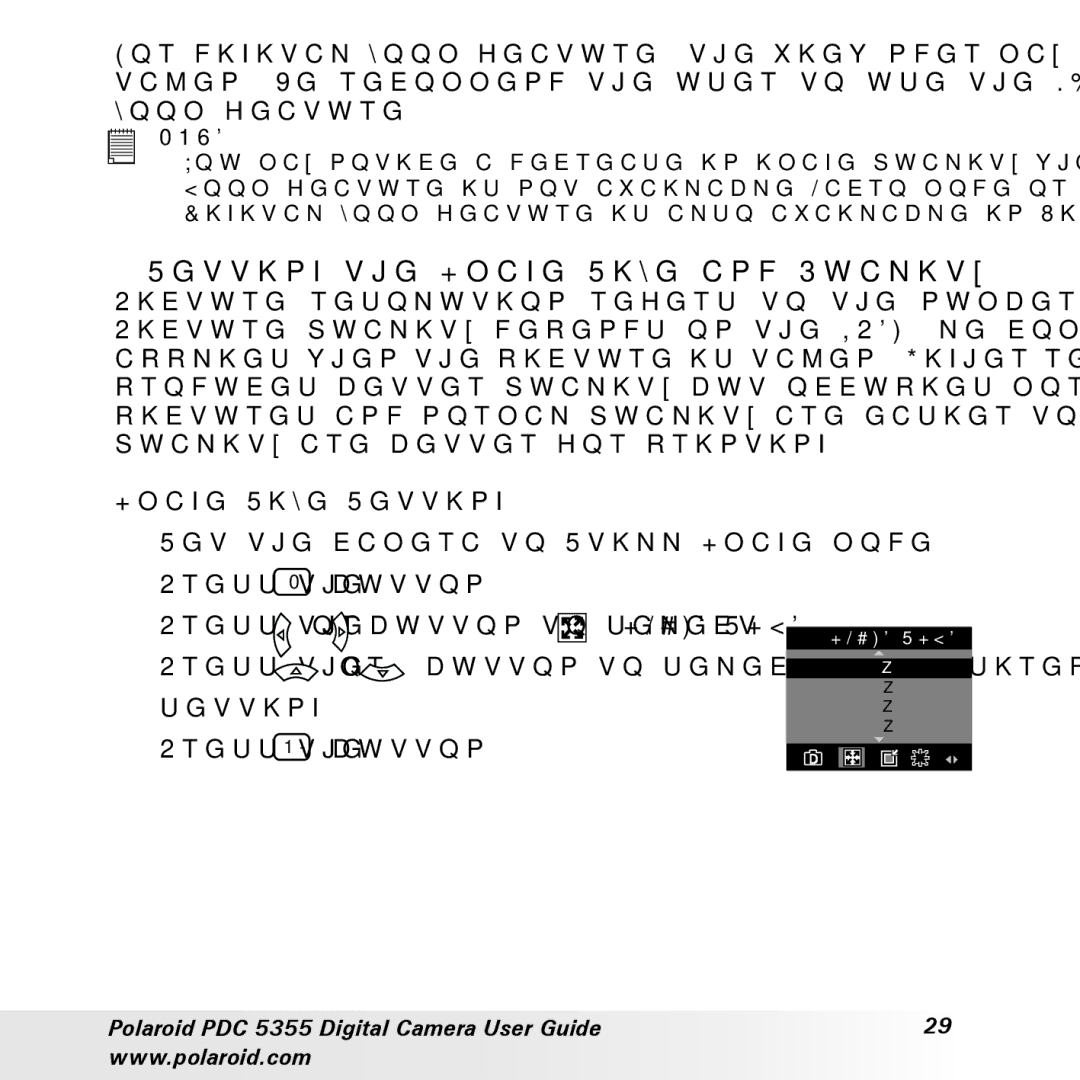 Polaroid PDC 5355 manual Setting the Image Size and Quality, Image Size Setting 