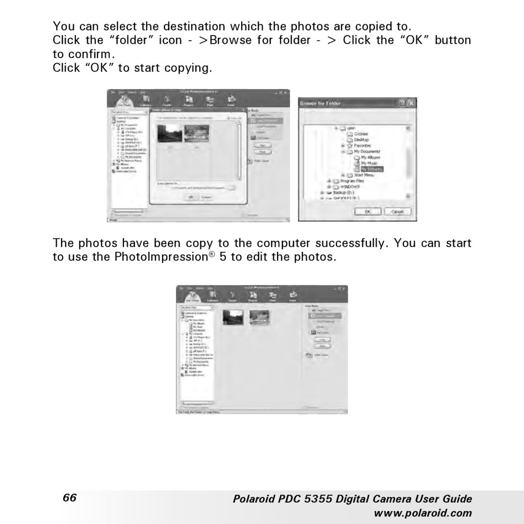 Polaroid manual Polaroid PDC 5355 Digital Camera User Guide 