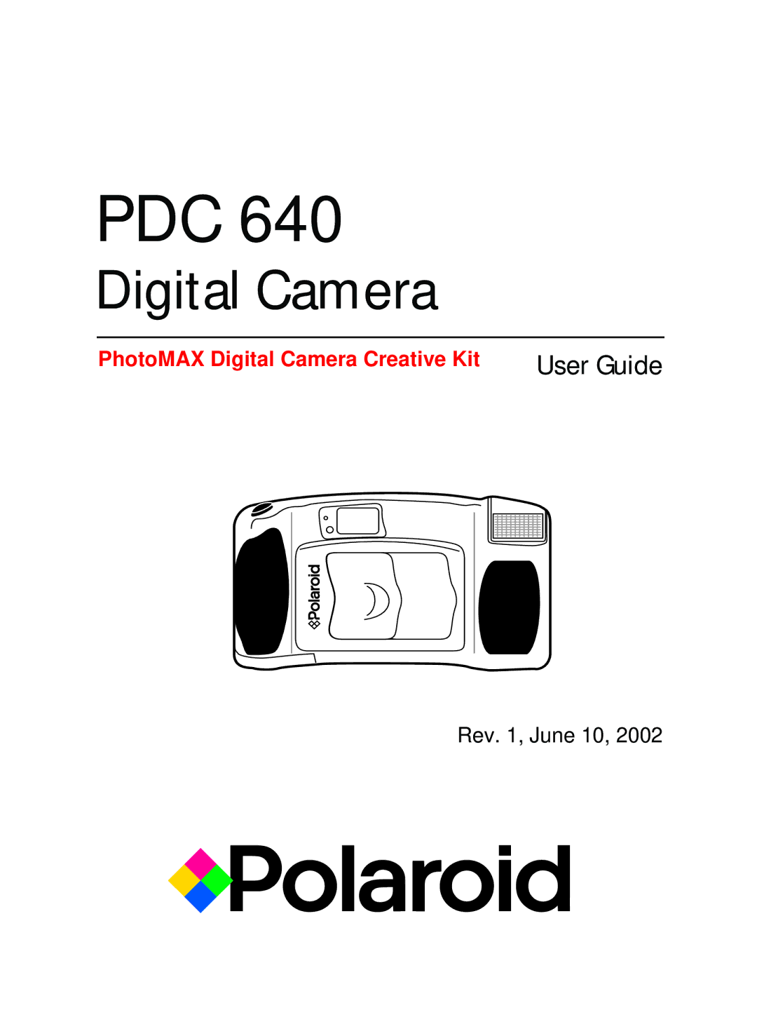 Polaroid PDC 640 manual Pdc 