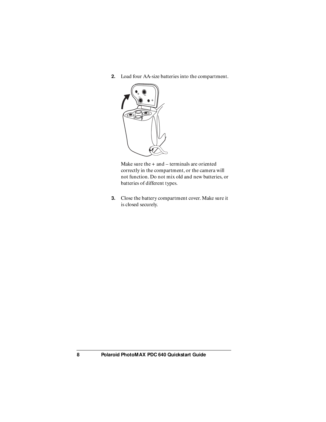 Polaroid manual Polaroid PhotoMAX PDC 640 Quickstart Guide 