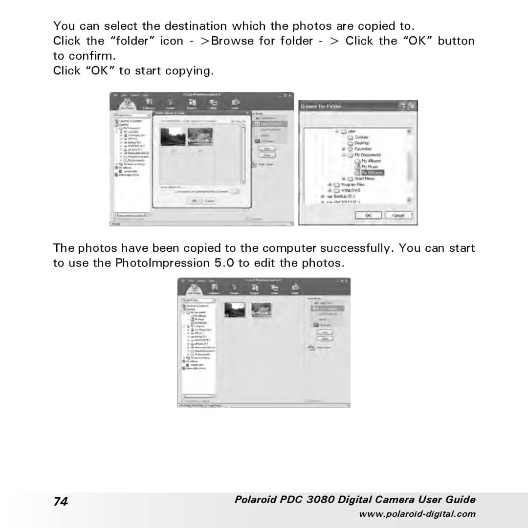 Polaroid PDC3080 manual Polaroid PDC 3080 Digital Camera User Guide 