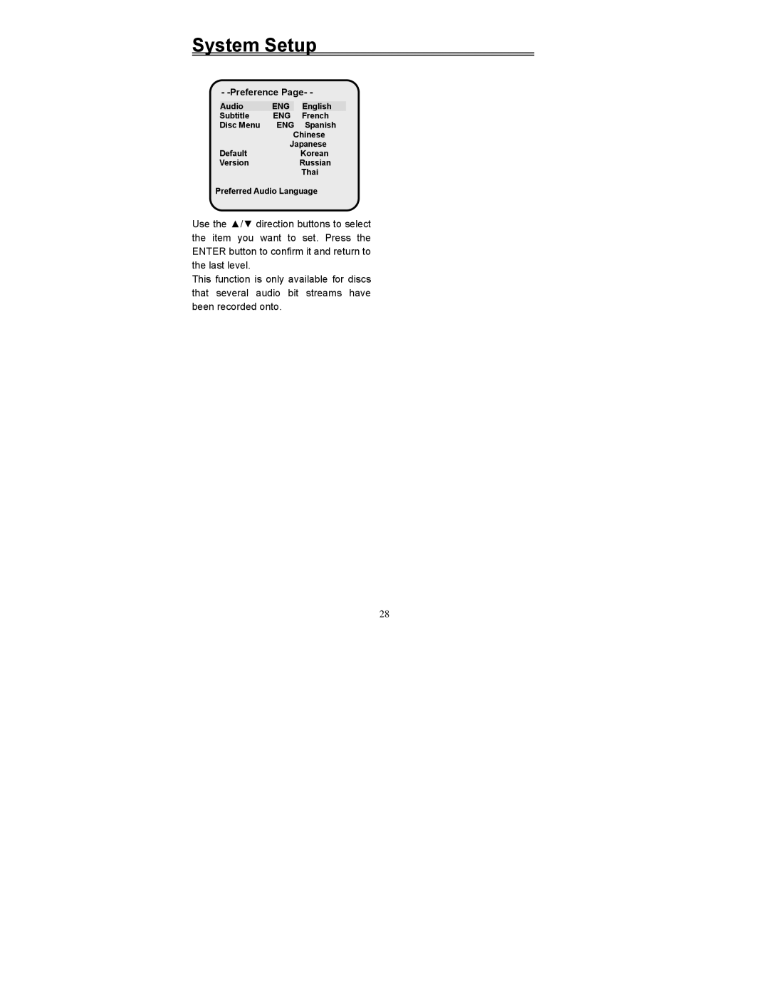 Polaroid PDV-523M2 manual Preference 