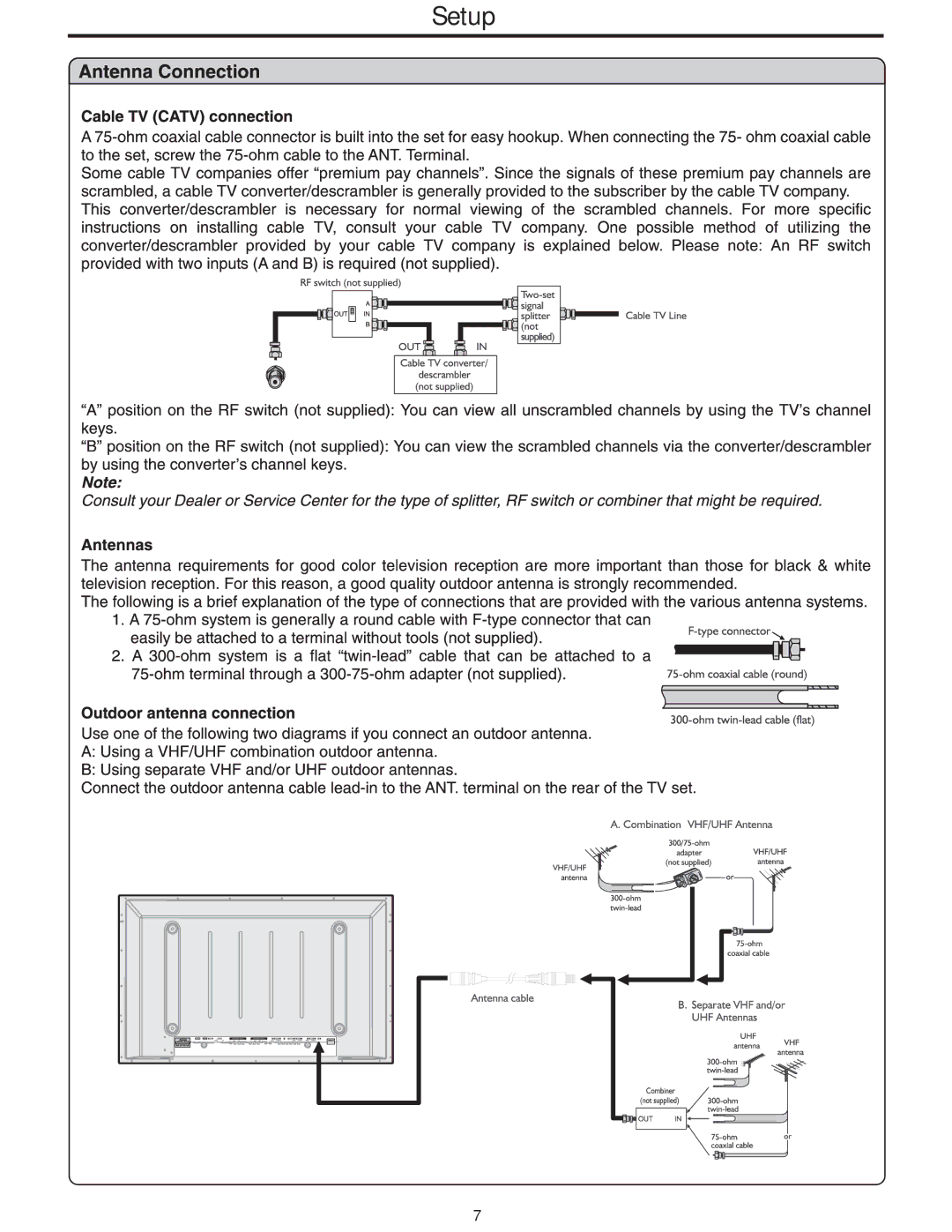 Polaroid PLA-4248 manual Setup 