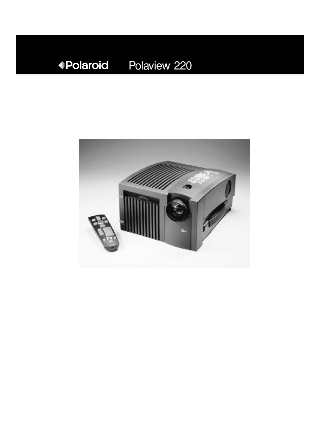 Polaroid Polaview 220 manual 