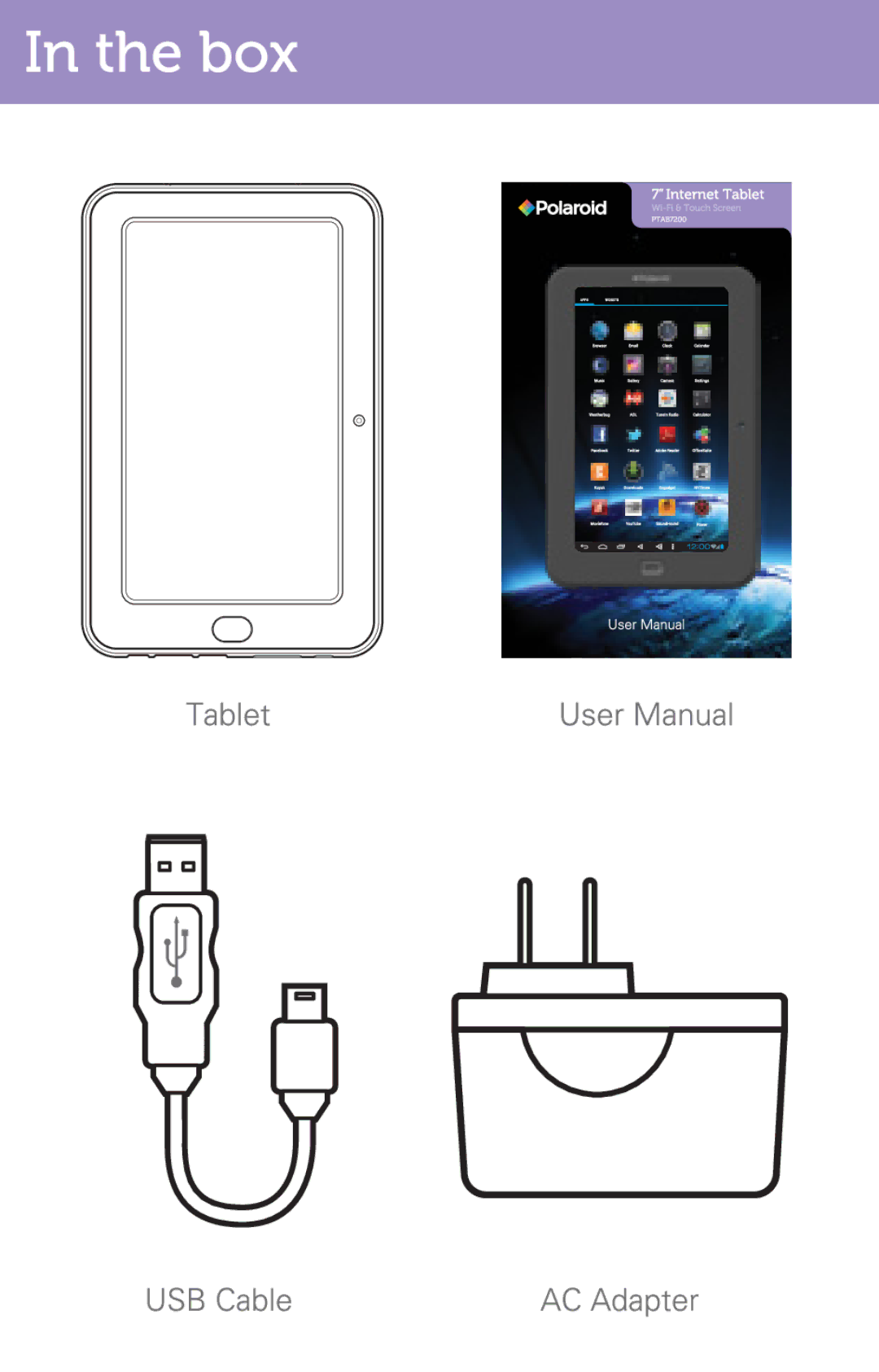 Polaroid 7 INTERNET TABLET, PTAB7XC, PMID702C, PMID703C manual 