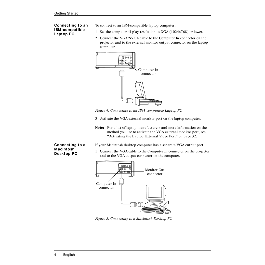 Polaroid PV330 manual Connecting to an IBM-compatible Laptop PC 