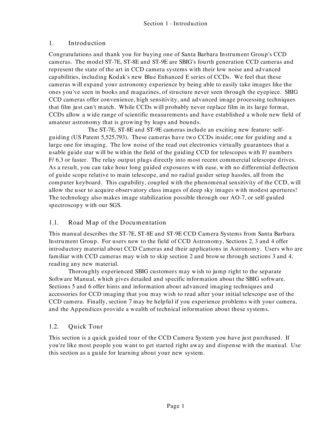 Polaroid ST-8E, ST-9E, ST-7E manual Introduction, Road Map of the Documentation, Quick Tour 