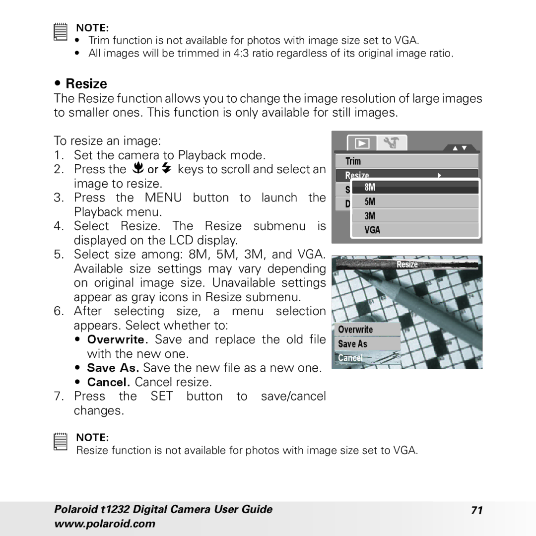 Polaroid t1232 manual Resize 