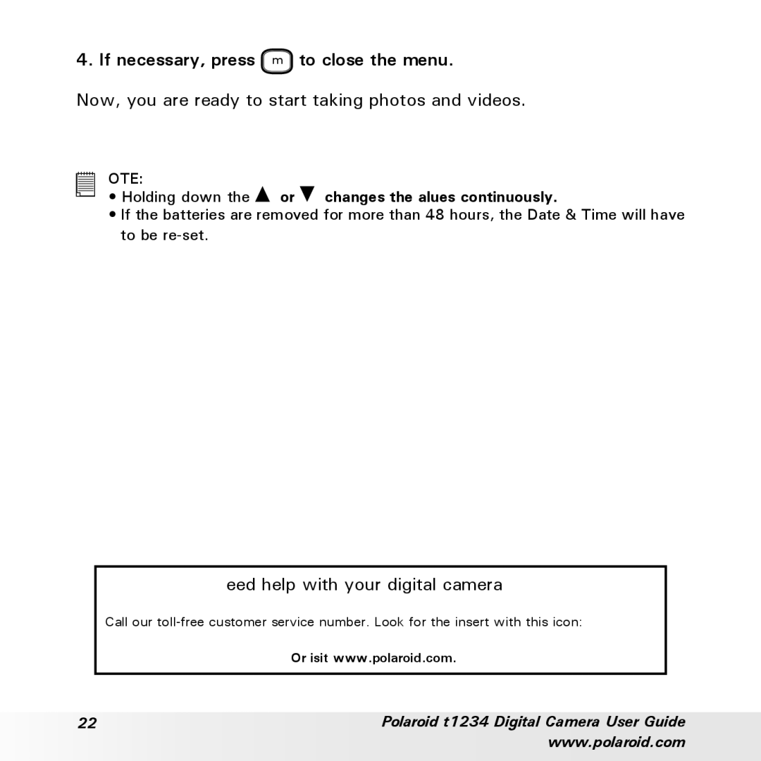 Polaroid t1234 user manual Need help with your digital camera? 