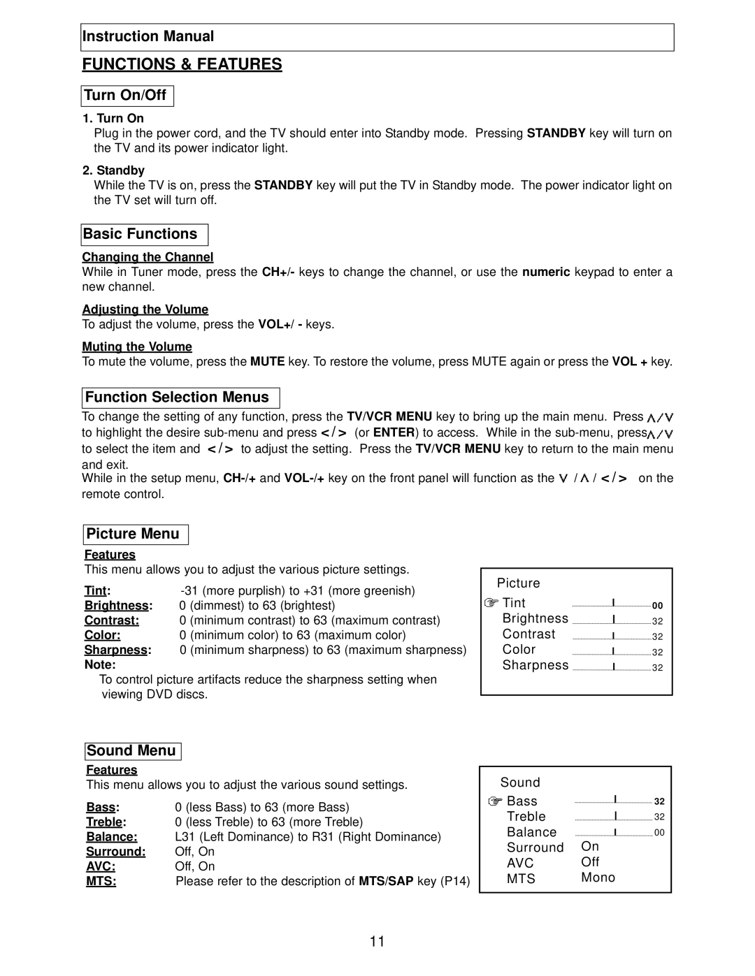 Polaroid TBX-2000AF instruction manual Functions & Features 