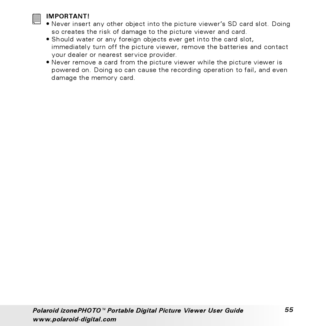 Polaroid User Guide manual 