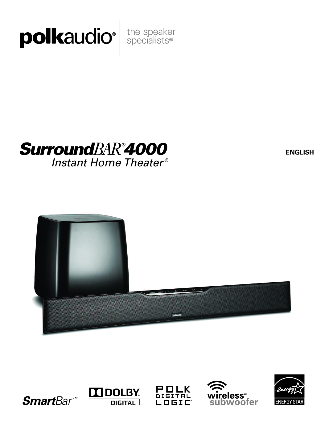 Polk Audio 4000 manual English 