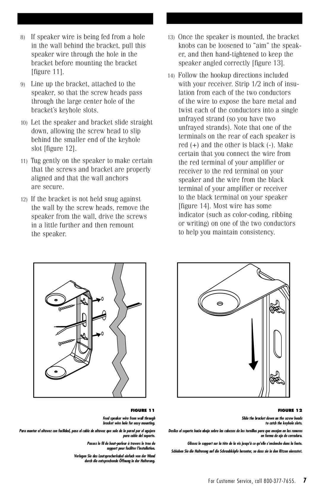 Polk Audio ATRIUM50BK owner manual Are secure 