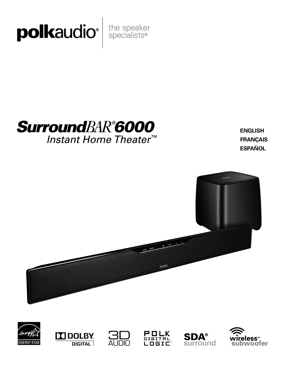 Polk Audio 6000 manual Sda 