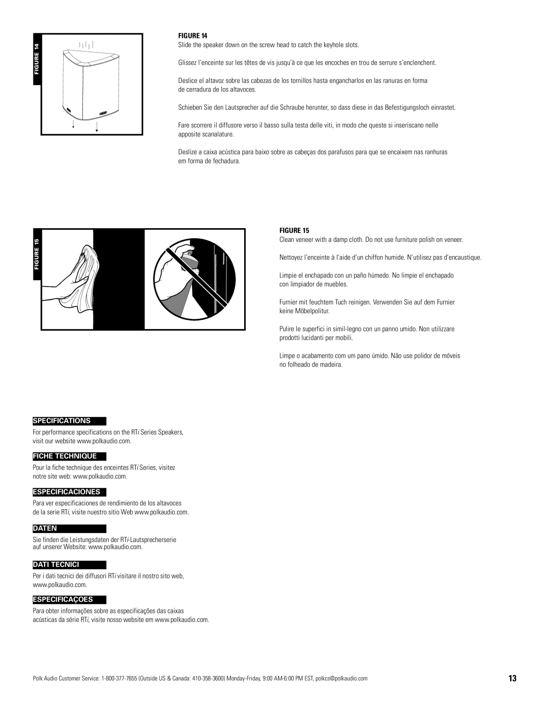 Polk Audio AM9975-C4 owner manual 