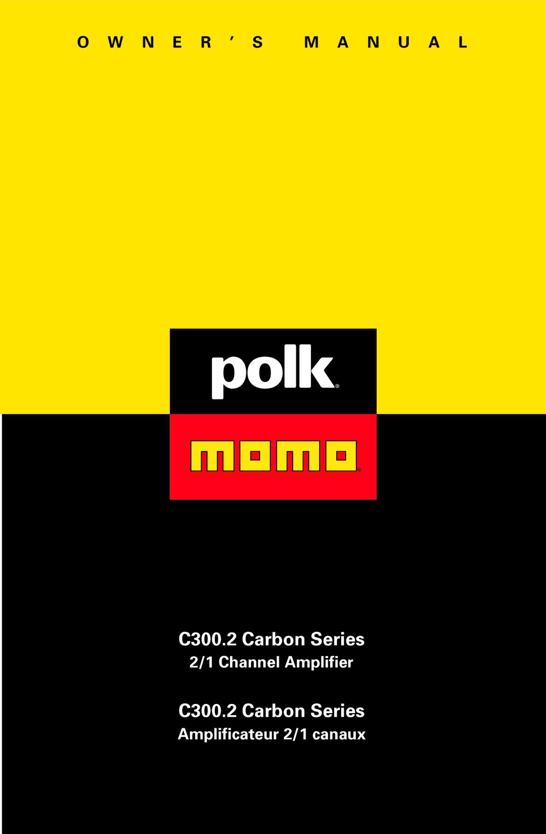 Polk Audio owner manual C300.2 Carbon Series 