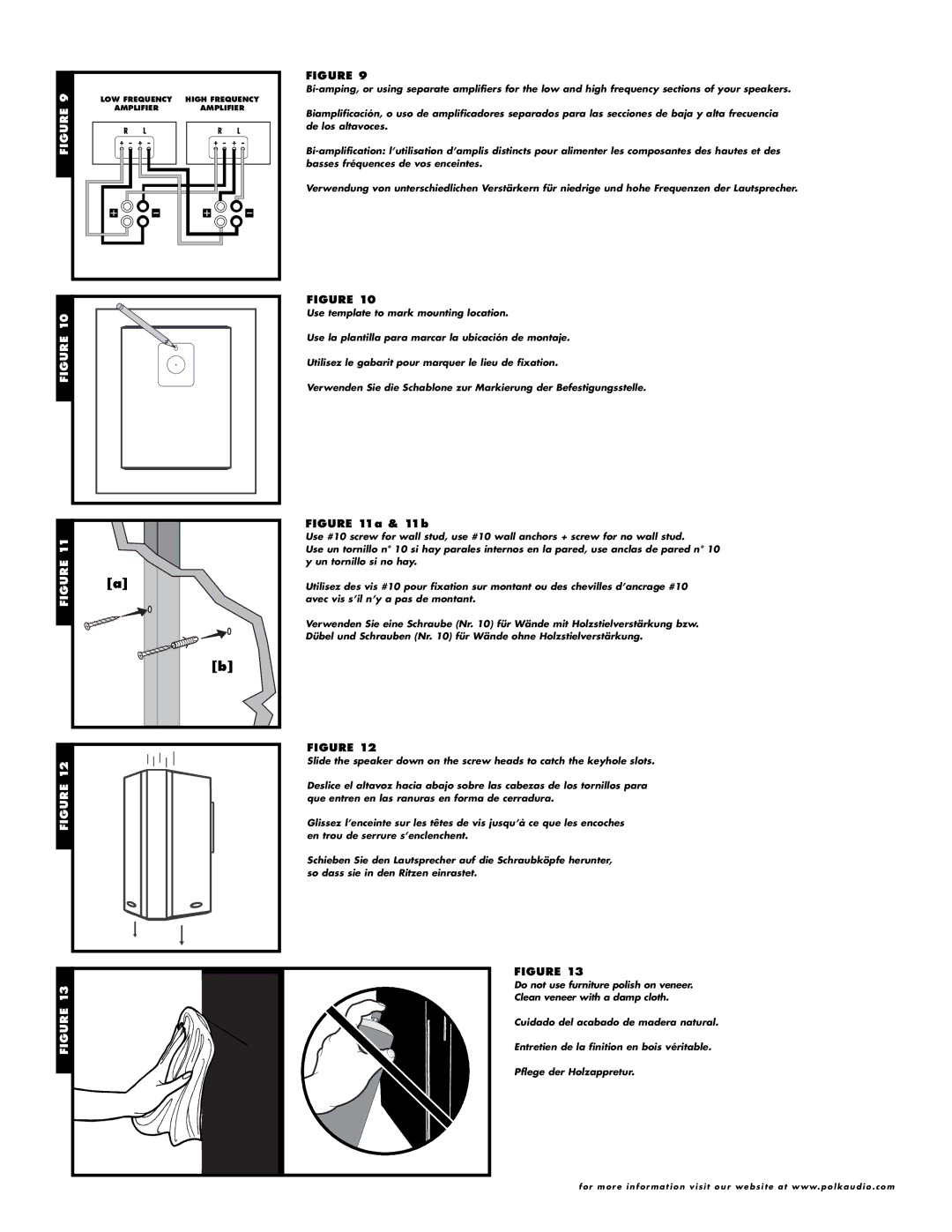 Polk Audio CSi 40, FXI50, FXI30, CSi 30, CSi 20 owner manual 11b 