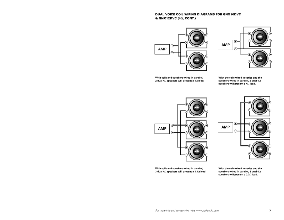 Polk Audio GNX104-4 manual + + 