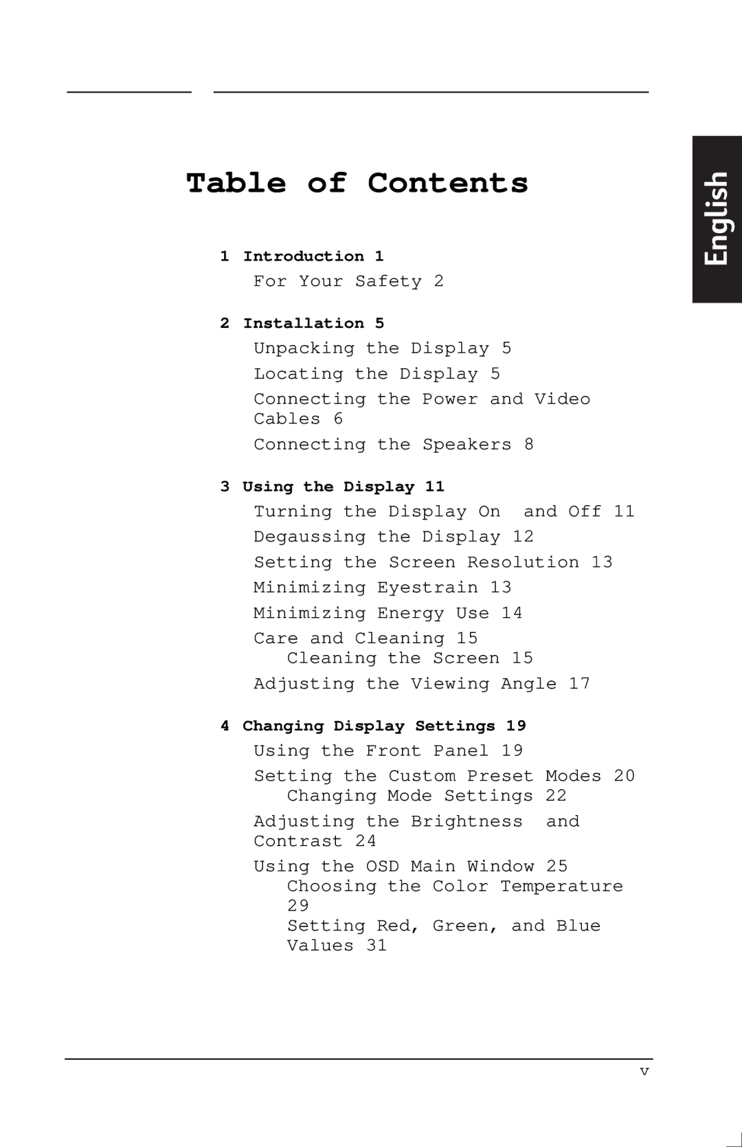 Polk Audio M70, M40, M50 manual Table of Contents 