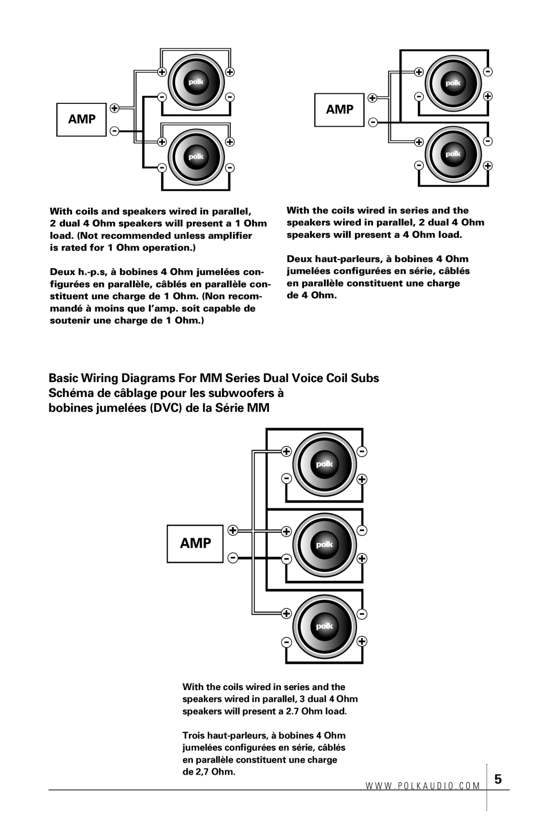 Polk Audio MM2124DVC, MM2154DVC, MM2104DVC, MM2084DVC owner manual W . P O L K a U D I O . C O M 