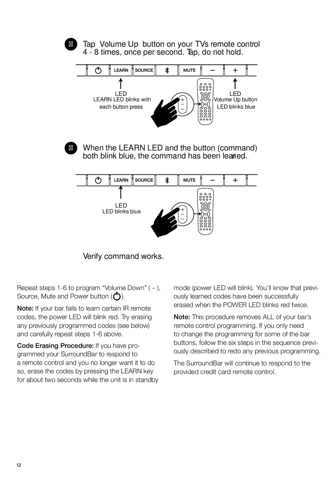 Polk Audio N1 manual Verify command works 