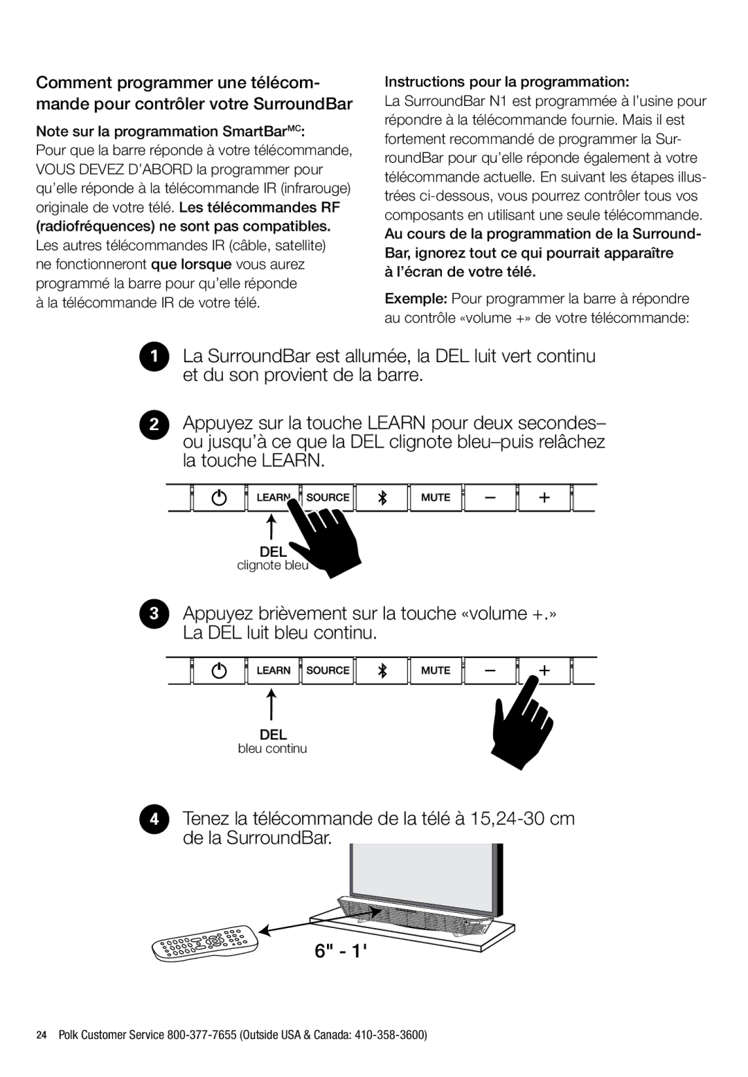 Polk Audio N1 manual ’écran de votre télé 