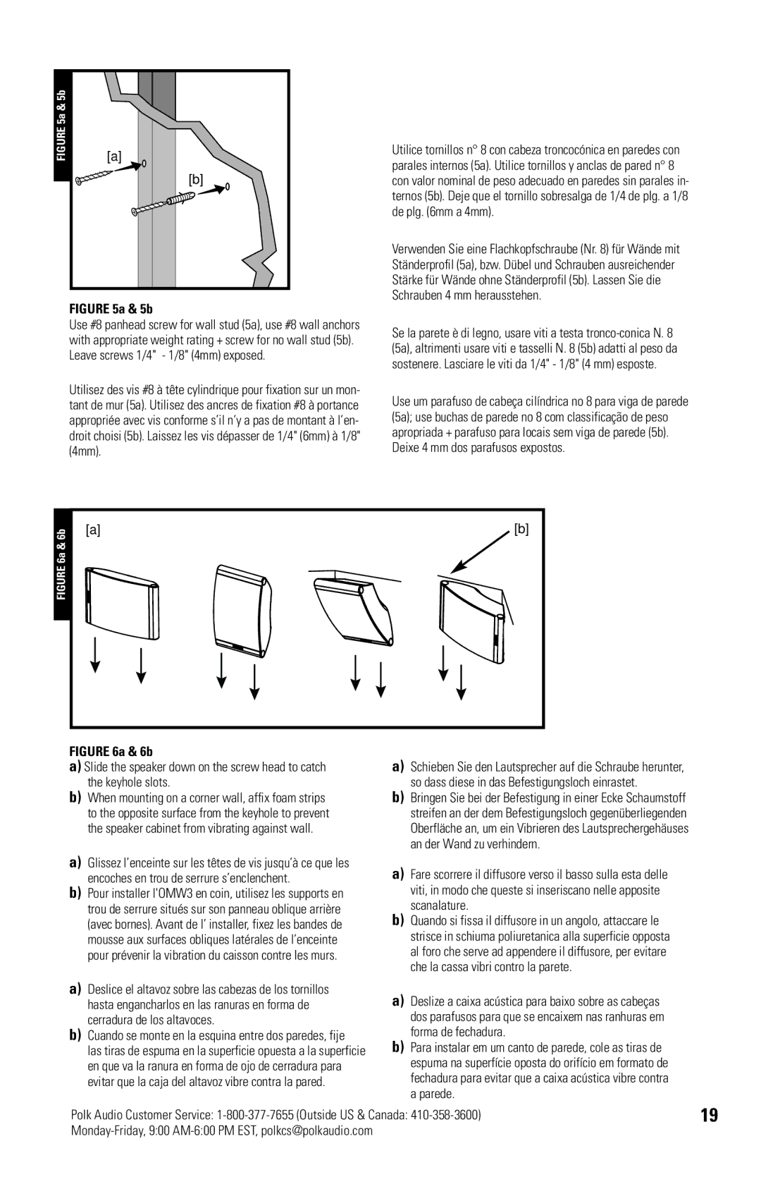 Polk Audio OWM3 owner manual 