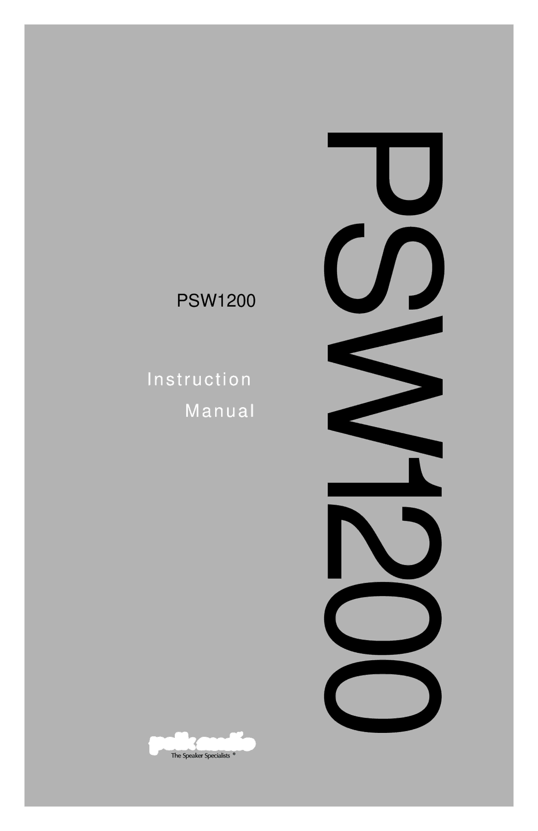 Polk Audio PSW1200 owner manual 