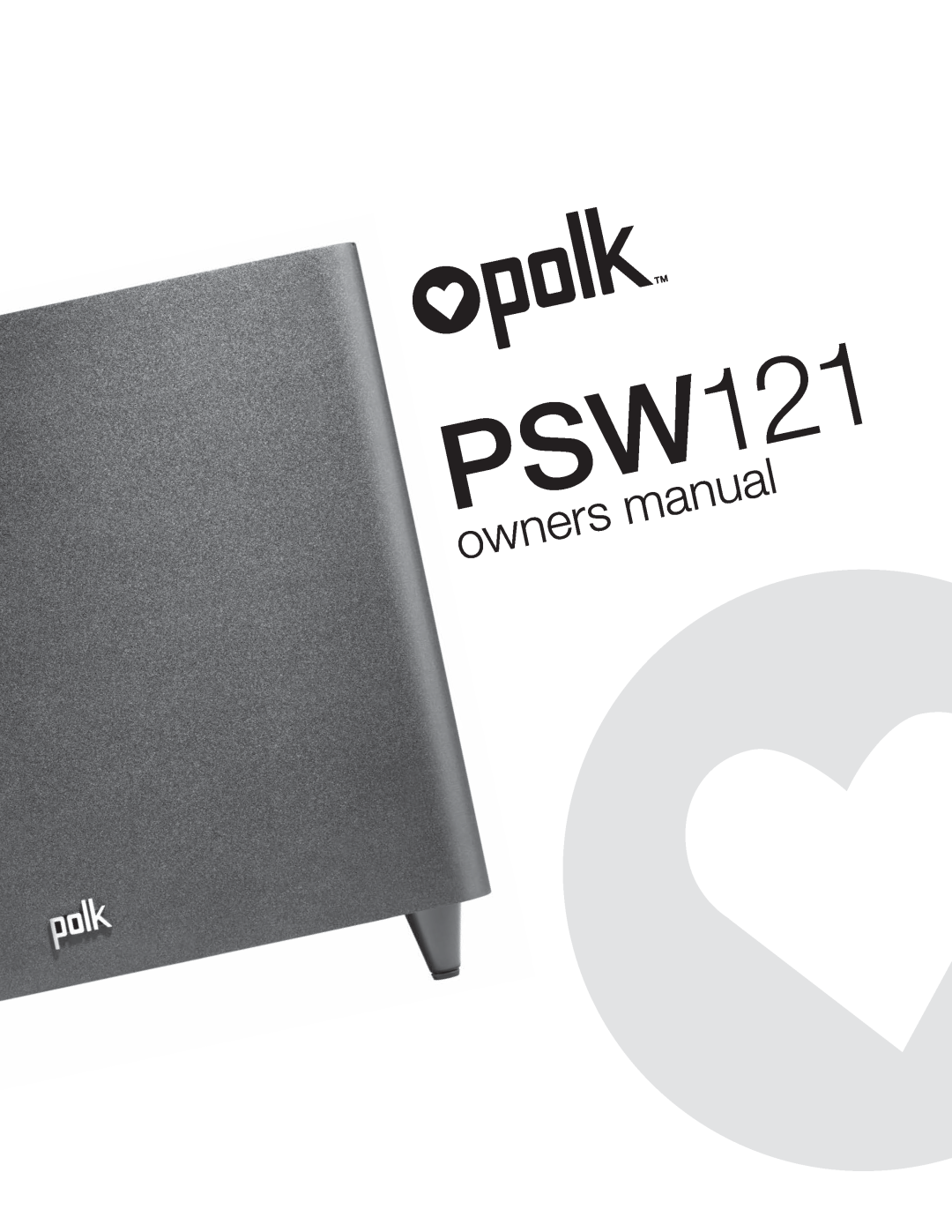 Polk Audio PSW121 owner manual owners 