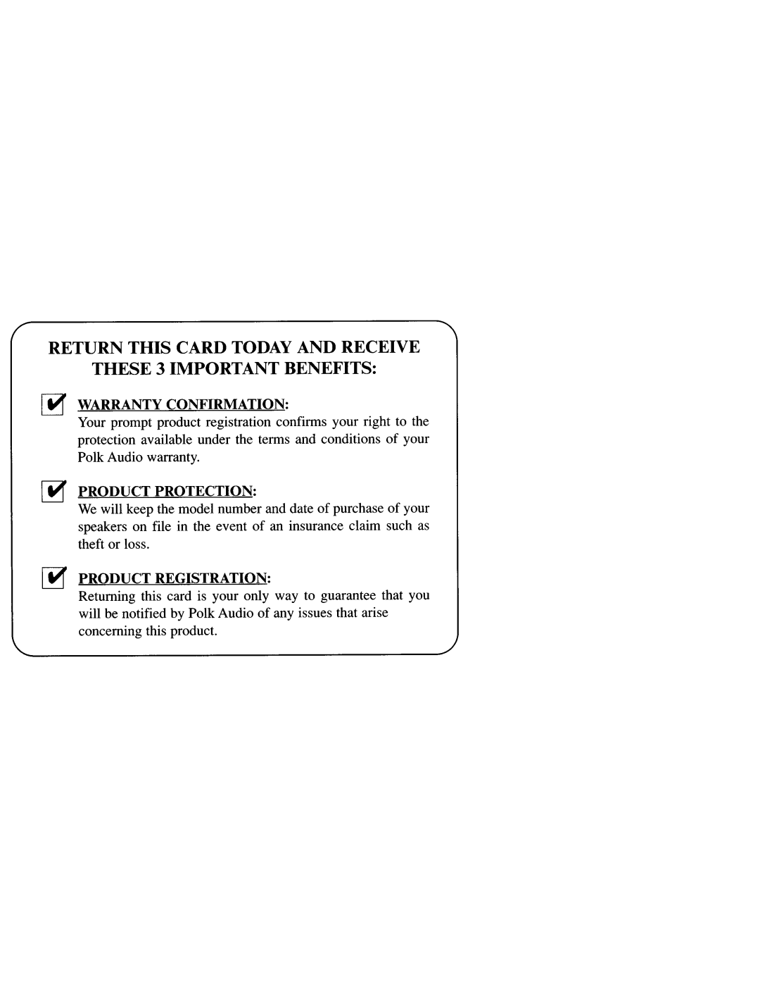 Polk Audio 450, PSW250, PSW350 instruction manual 