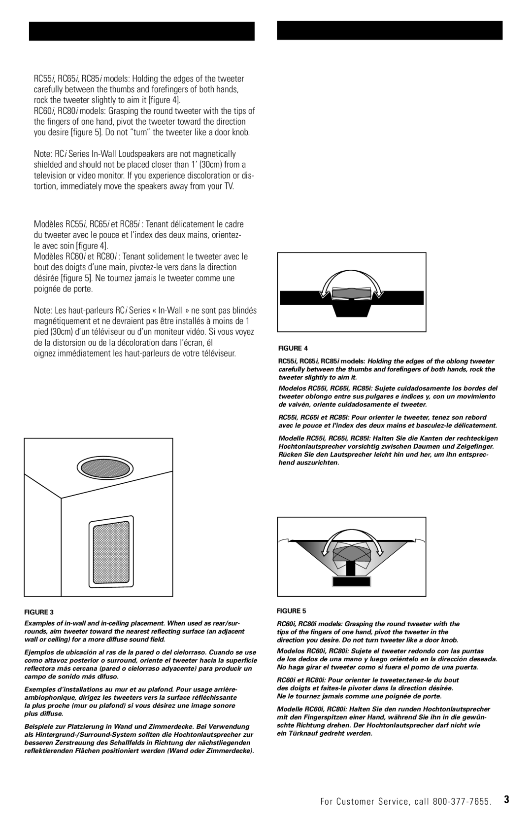 Polk Audio RC60 owner manual 